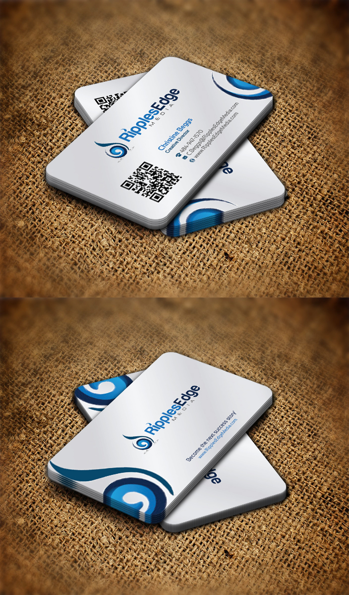 Business Card Design by Sarmishtha Chattopadhyay_loginchange for Ripples Edge | Design #4575147