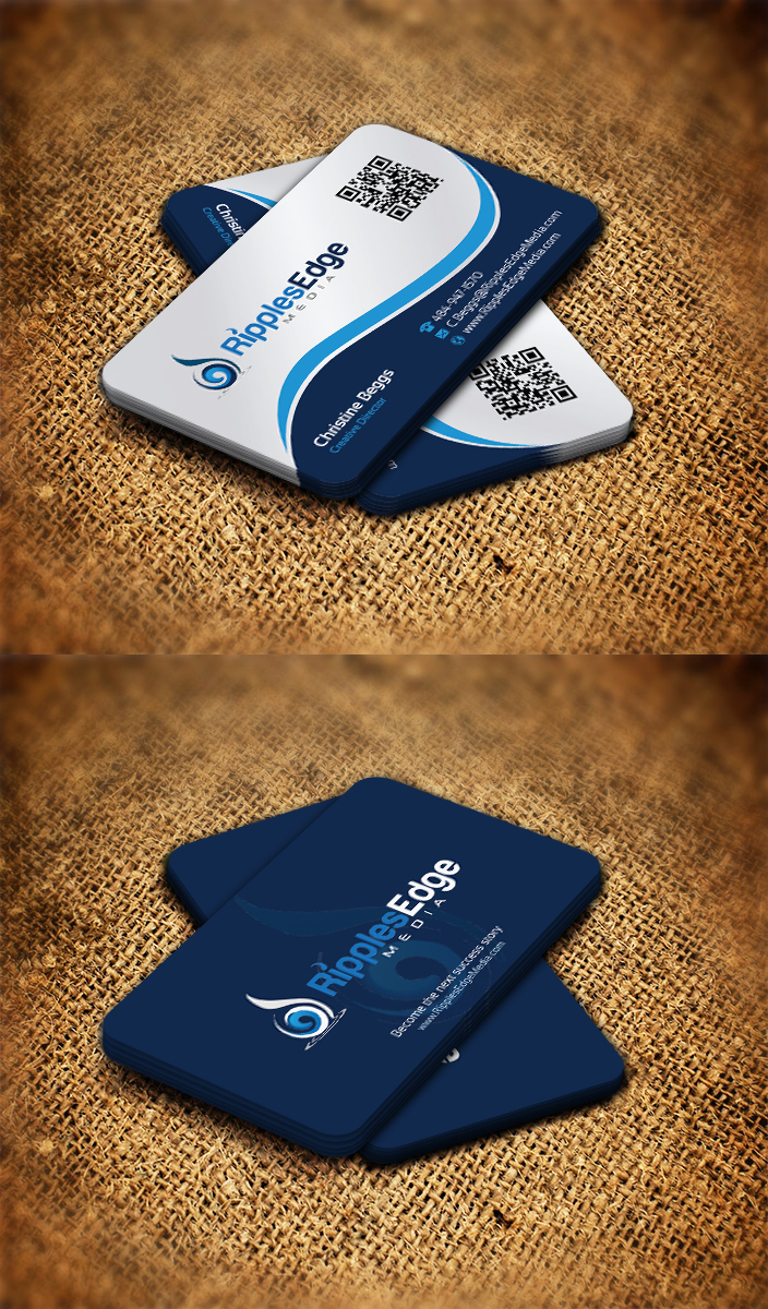 Business Card Design by Sarmishtha Chattopadhyay_loginchange for Ripples Edge | Design #4575880