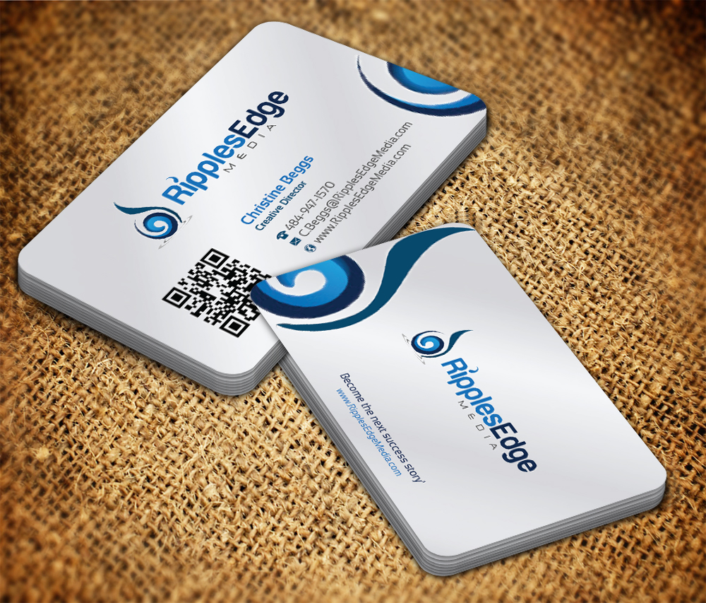 Business Card Design by Sarmishtha Chattopadhyay_loginchange for Ripples Edge | Design #4579050