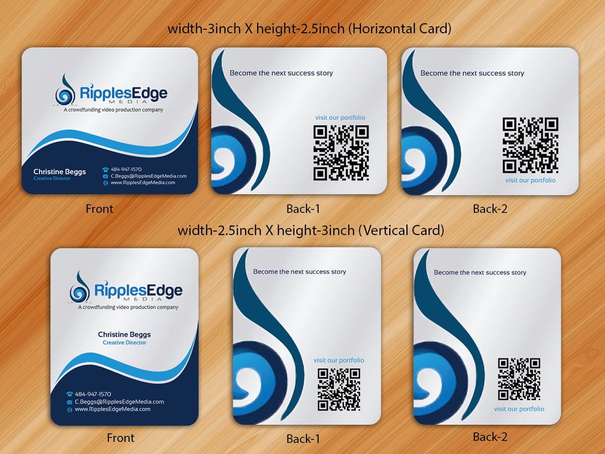 Visitenkarten-Design von Sarmishtha Chattopadhyay_loginchange für Ripples Edge | Design #4582431