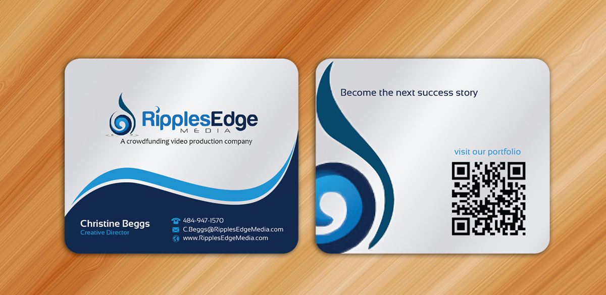 Business Card Design by Sarmishtha Chattopadhyay_loginchange for Ripples Edge | Design #4587187