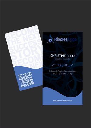 Business Card Design by Mia Carulla  for Ripples Edge | Design #4585580