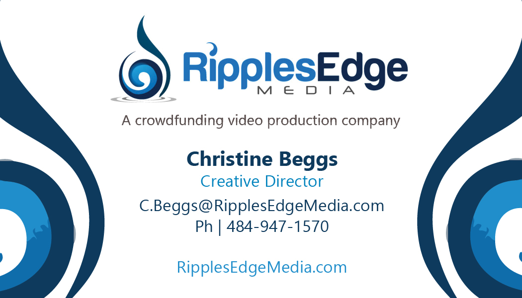 Business Card Design by chris for Ripples Edge | Design #4560054