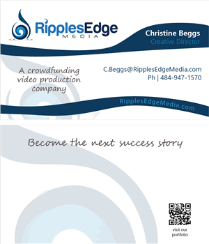 Business Card Design by chris for Ripples Edge | Design: #4565939