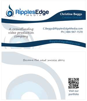 Business Card Design by chris for Ripples Edge | Design: #4567949