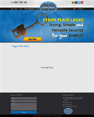 Web Design by Tanvir for strike plate locks | Design: #4576944