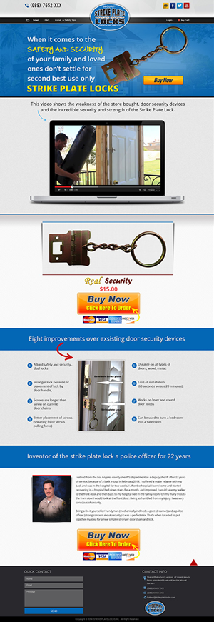Web Design by Tanvir for strike plate locks | Design: #4582142