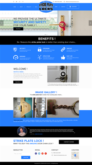 Web Design by Behriatech for strike plate locks | Design: #4557797