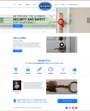 Web Design by Behriatech for strike plate locks | Design: #4557803