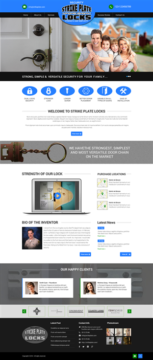 Web Design by Behriatech for strike plate locks | Design: #4557811