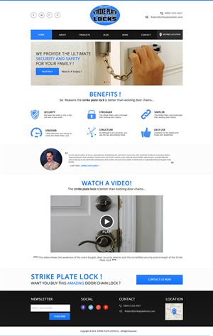 Strike plate lock | Diseño Web por Behriatech
