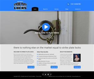 Web Design by Behriatech for strike plate locks | Design #4557822