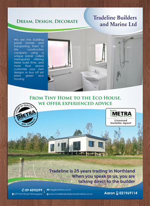 transportable home brochure | Design Graphique par Sbss