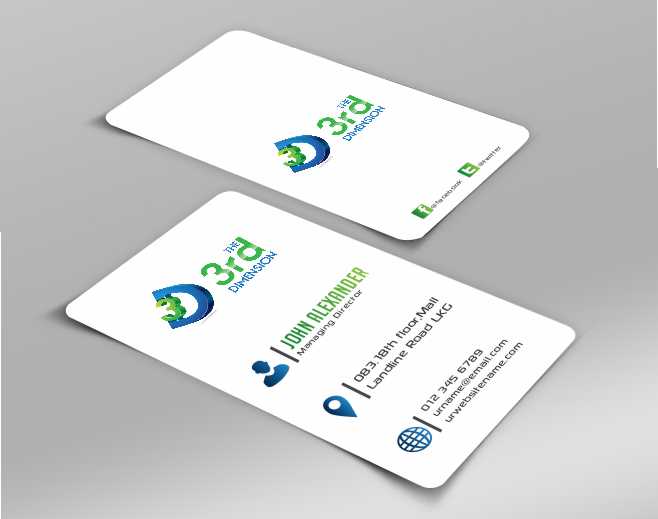 Business Card Design by AwsomeD for The 3rd Dimension Pte Ltd | Design #4570414