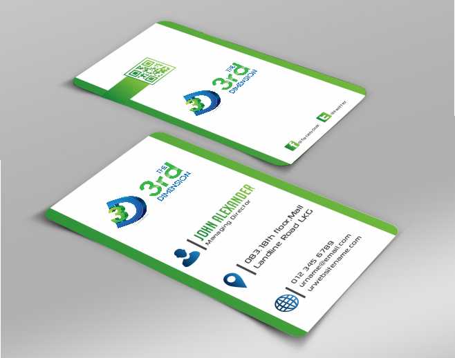 Business Card Design by AwsomeD for The 3rd Dimension Pte Ltd | Design #4570417