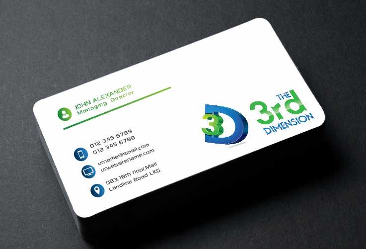 Diseño de Tarjeta de Presentación por AwsomeD para The 3rd Dimension Pte Ltd | Diseño #4570421