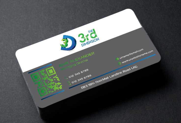 Business Card Design by AwsomeD for The 3rd Dimension Pte Ltd | Design #4570422