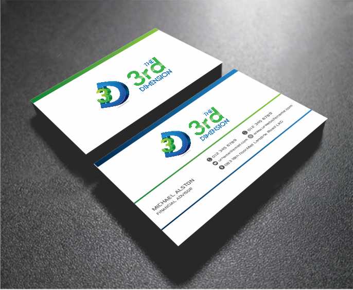 Diseño de Tarjeta de Presentación por AwsomeD para The 3rd Dimension Pte Ltd | Diseño #4570424
