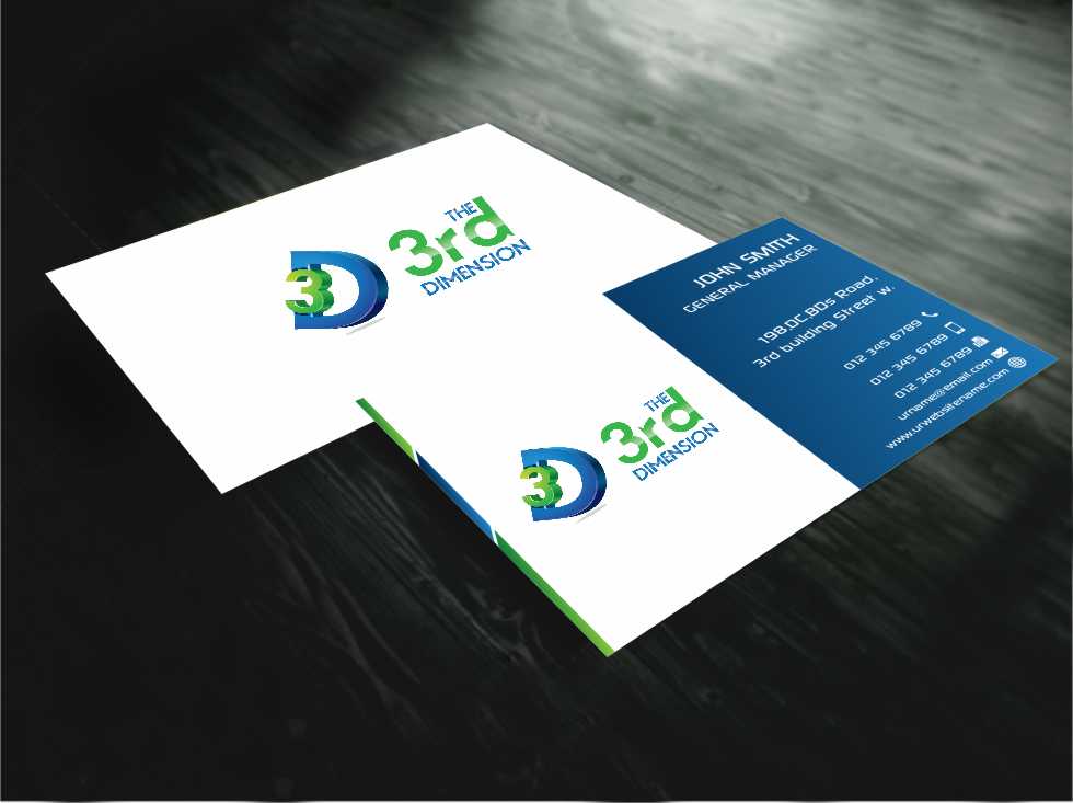 Diseño de Tarjeta de Presentación por AwsomeD para The 3rd Dimension Pte Ltd | Diseño #4570426