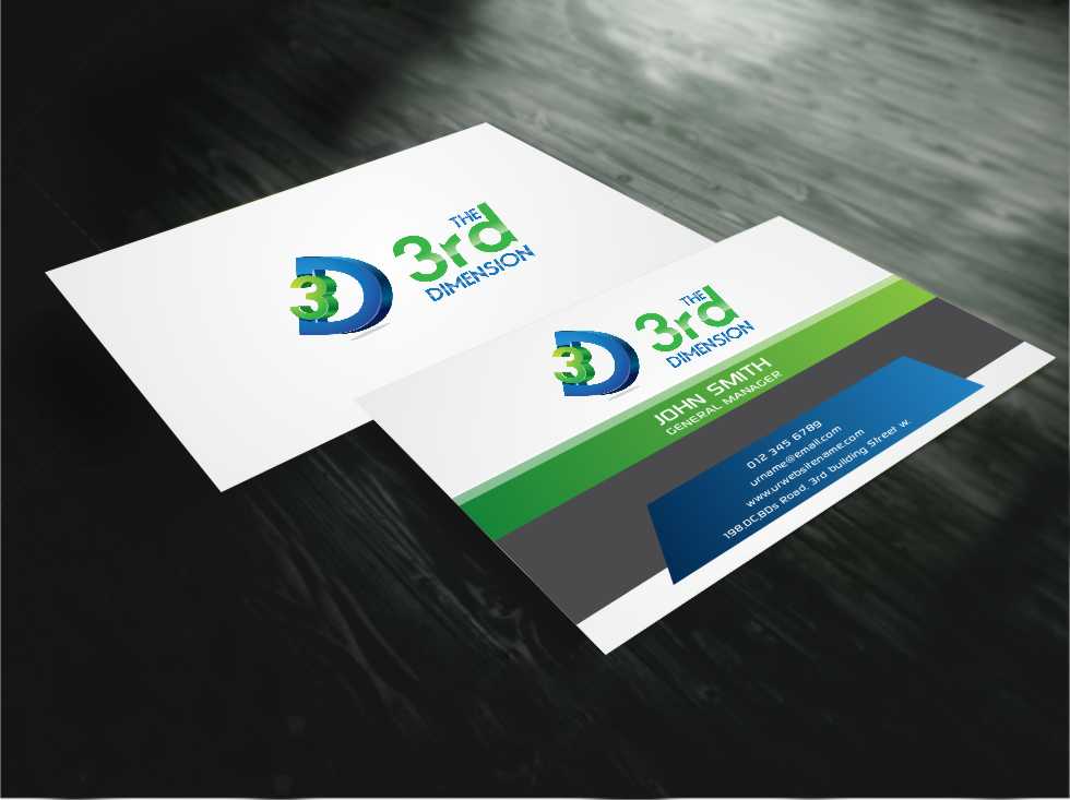 Business Card Design by AwsomeD for The 3rd Dimension Pte Ltd | Design #4570427