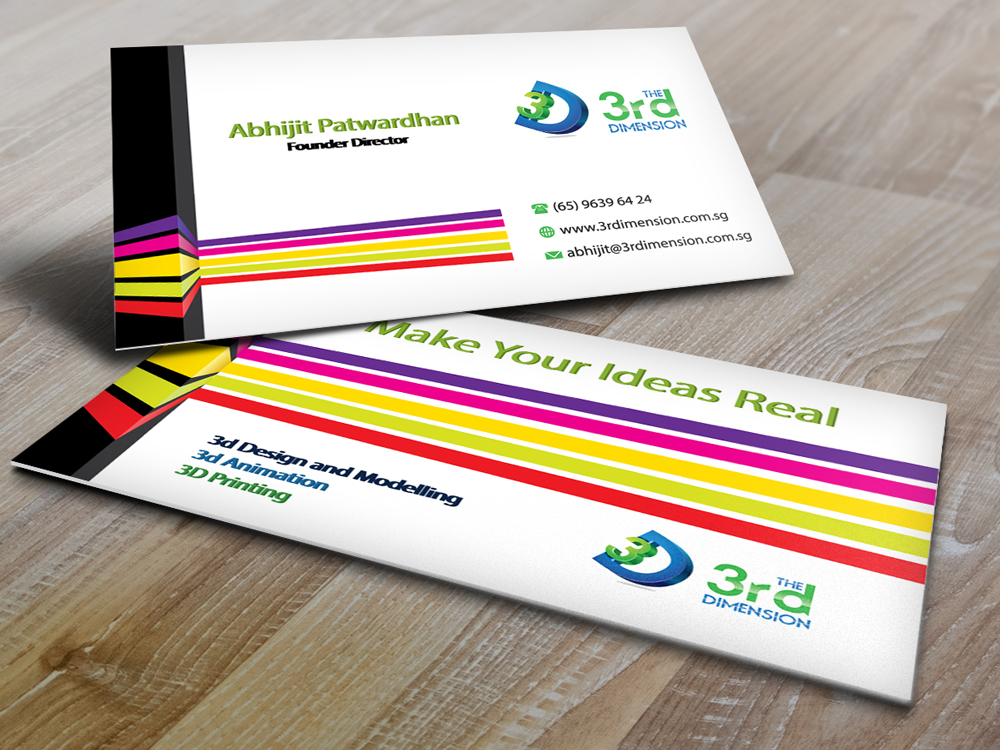 Business Card Design by Selda for The 3rd Dimension Pte Ltd | Design #4590530