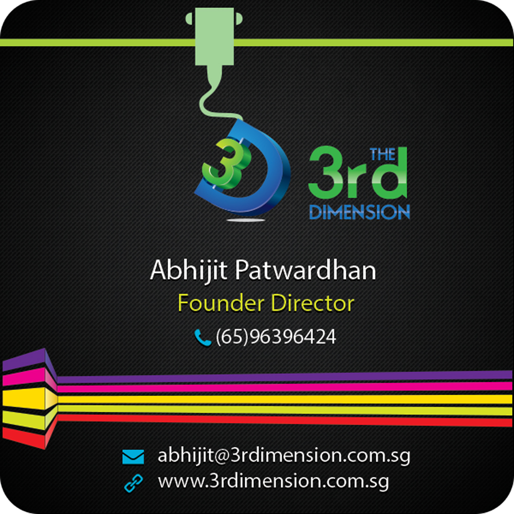 Business Card Design by Selda for The 3rd Dimension Pte Ltd | Design #4591802