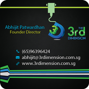 Business Card Design by Selda for The 3rd Dimension Pte Ltd | Design: #4595362