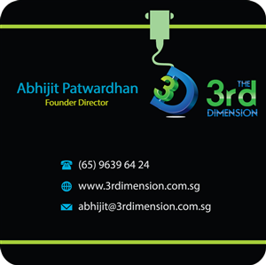 Visitenkarten-Design von Selda für The 3rd Dimension Pte Ltd | Design: #4600845