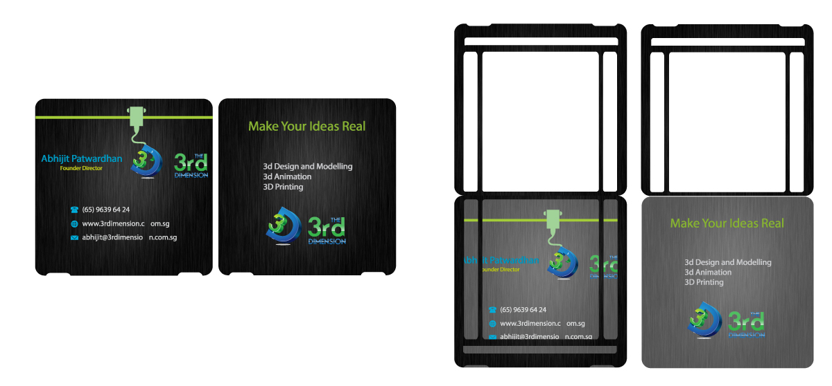 Business Card Design by Selda for The 3rd Dimension Pte Ltd | Design #4635682