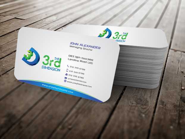 Business Card Design by szabist for The 3rd Dimension Pte Ltd | Design #4568957