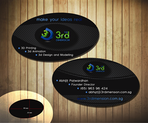 Business Card Design by wall-jamboree for The 3rd Dimension Pte Ltd | Design: #4635960