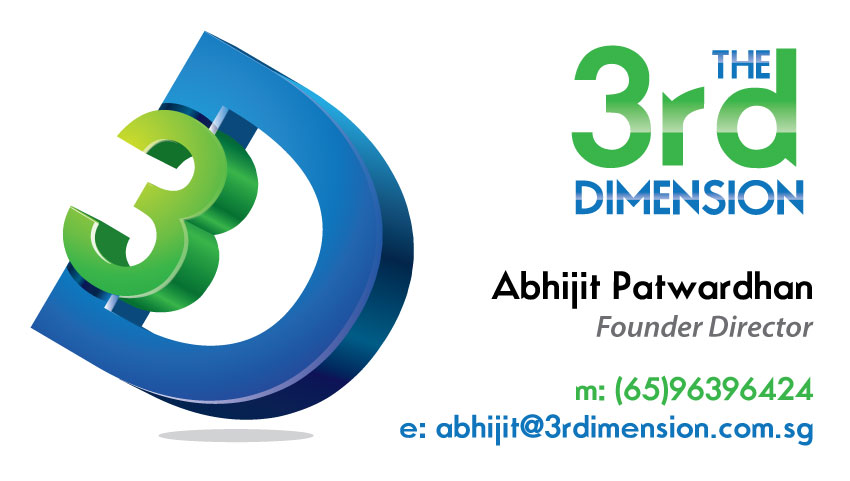 Business Card Design by Nimo_Designs for The 3rd Dimension Pte Ltd | Design #4605250