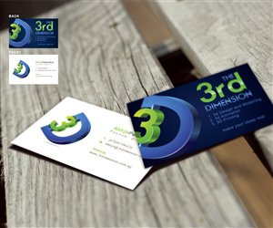 Business Card Design by a7mddz for The 3rd Dimension Pte Ltd | Design: #4550930
