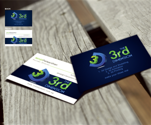 Business Card Design by a7mddz for The 3rd Dimension Pte Ltd | Design: #4553580