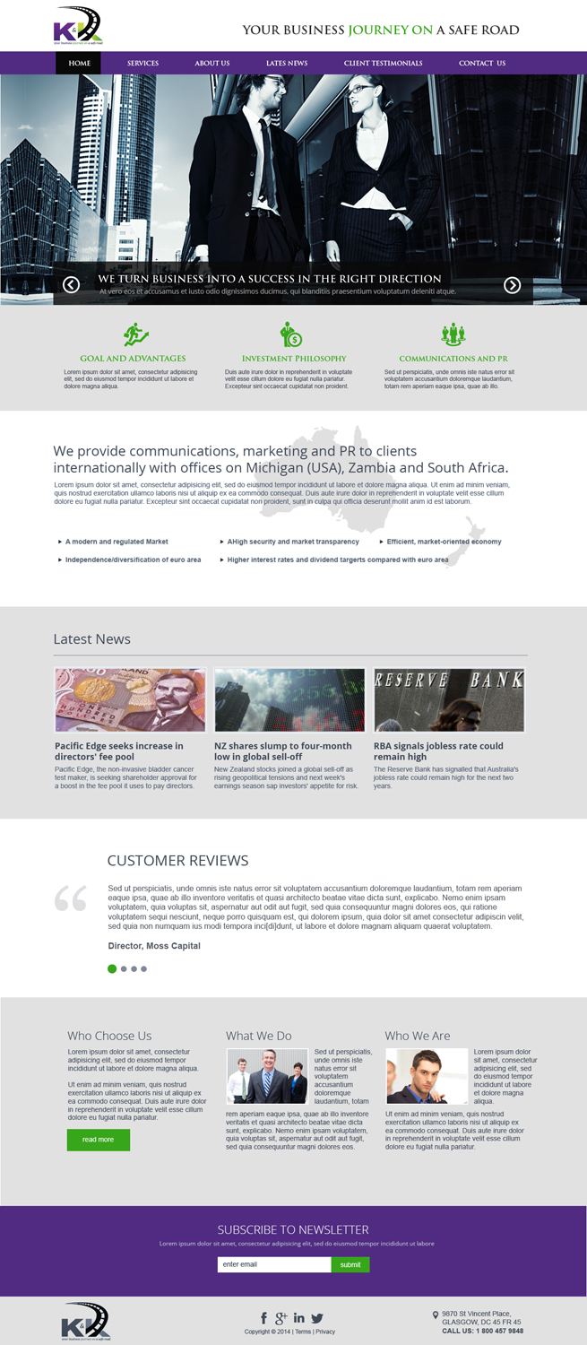 Web Design by jeckx2 for K and K 225 PTY LTD | Design #4552535