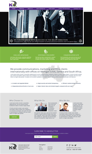 Web Design by jeckx2 for K and K 225 PTY LTD | Design: #4552543