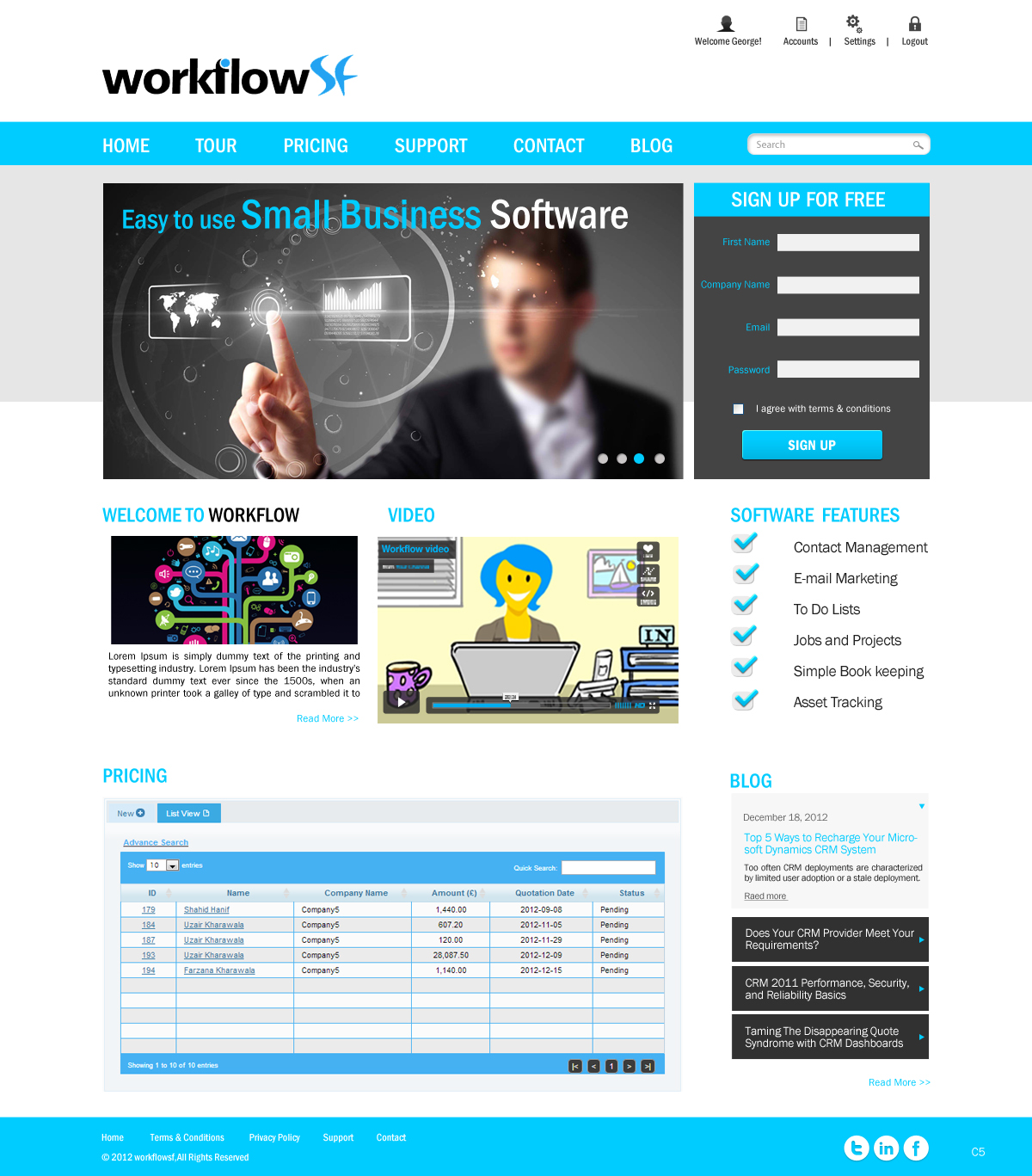 Wordpress Design by pb for SF Digital Studios | Design #1295219
