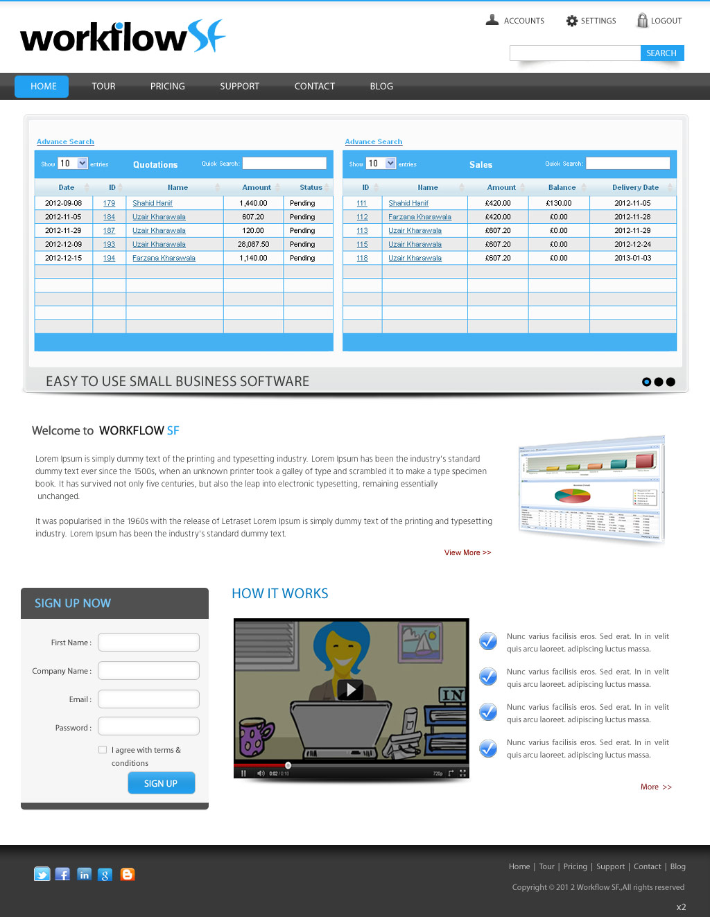 Wordpress Design by pb for SF Digital Studios | Design #1295228