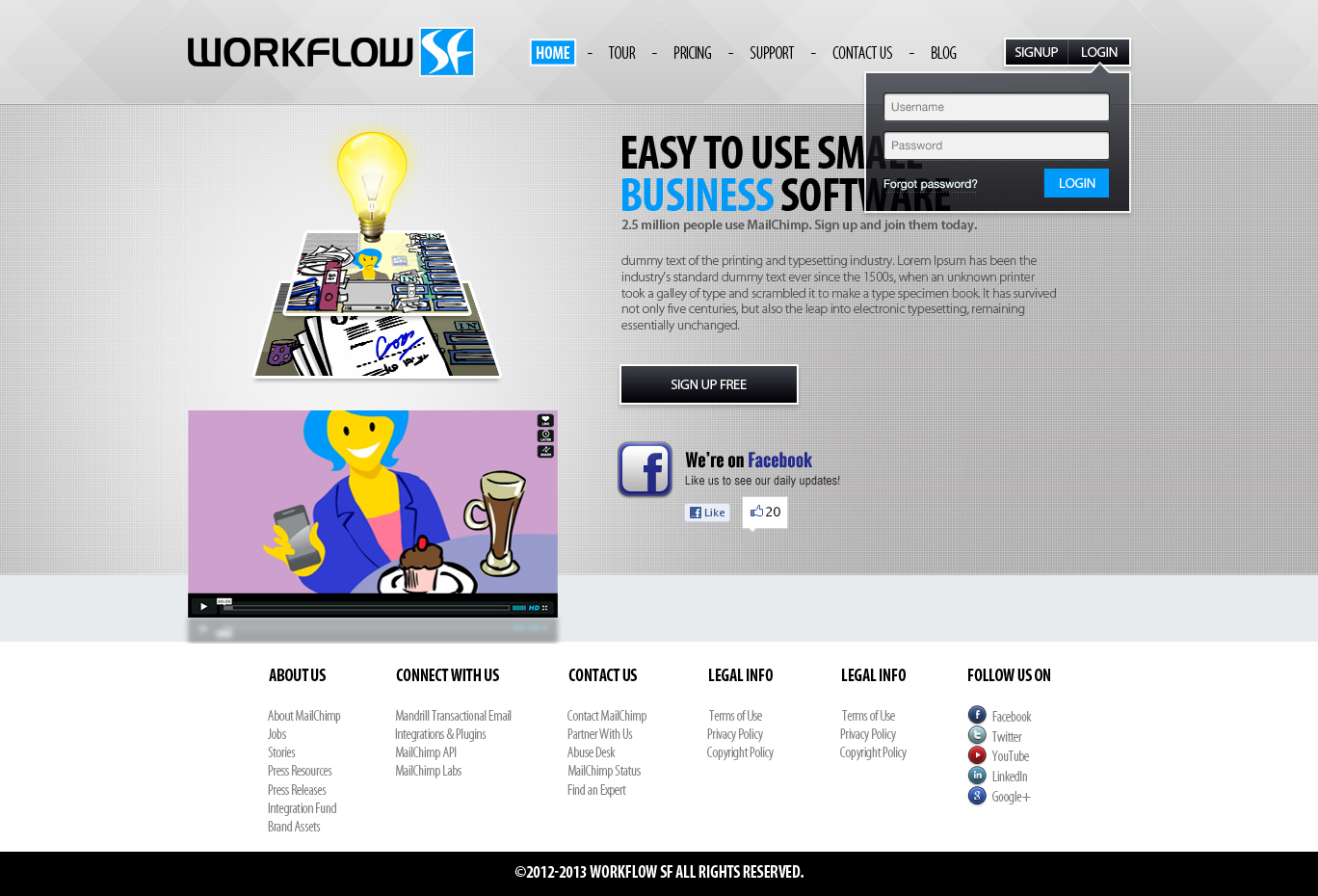 Wordpress Design by Impressive Solutions for SF Digital Studios | Design #1303464