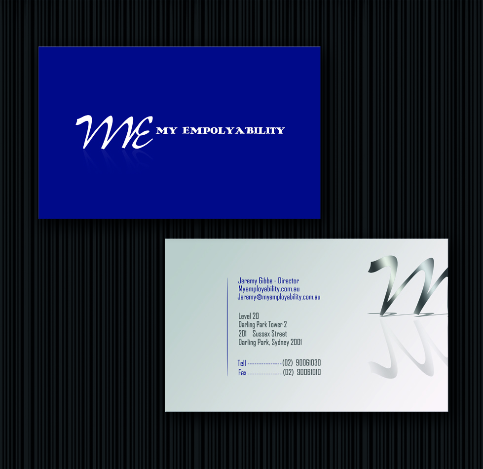 Diseño de Tarjeta de Presentación por roraaa para Employerbility | Diseño #219381