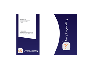 Business Card Design by viniandra for Employerbility | Design #211127
