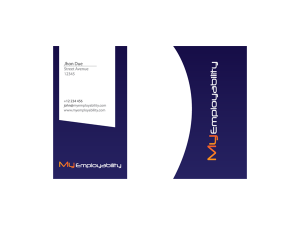Diseño de Tarjeta de Presentación por viniandra para Employerbility | Diseño #211129