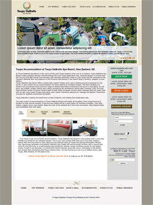 Spa Resort Website | Diseño Web por purwa