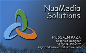 Business Card Design by Hussain Raza for this project | Design: #1308337