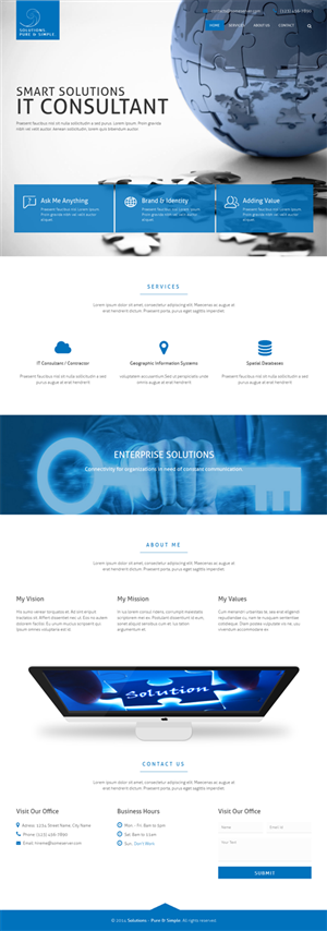 Web Design by Elegant Designs for this project | Design #4617536