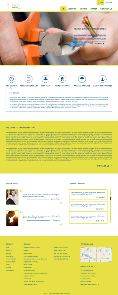 Web Design by NirmalCreation for this project | Design #4594602