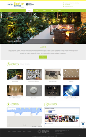 Limelite Electrics website design | Diseño Web por Nightmist