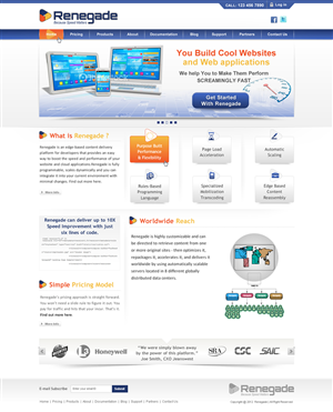 Renegade website | Web-Design von Sbss