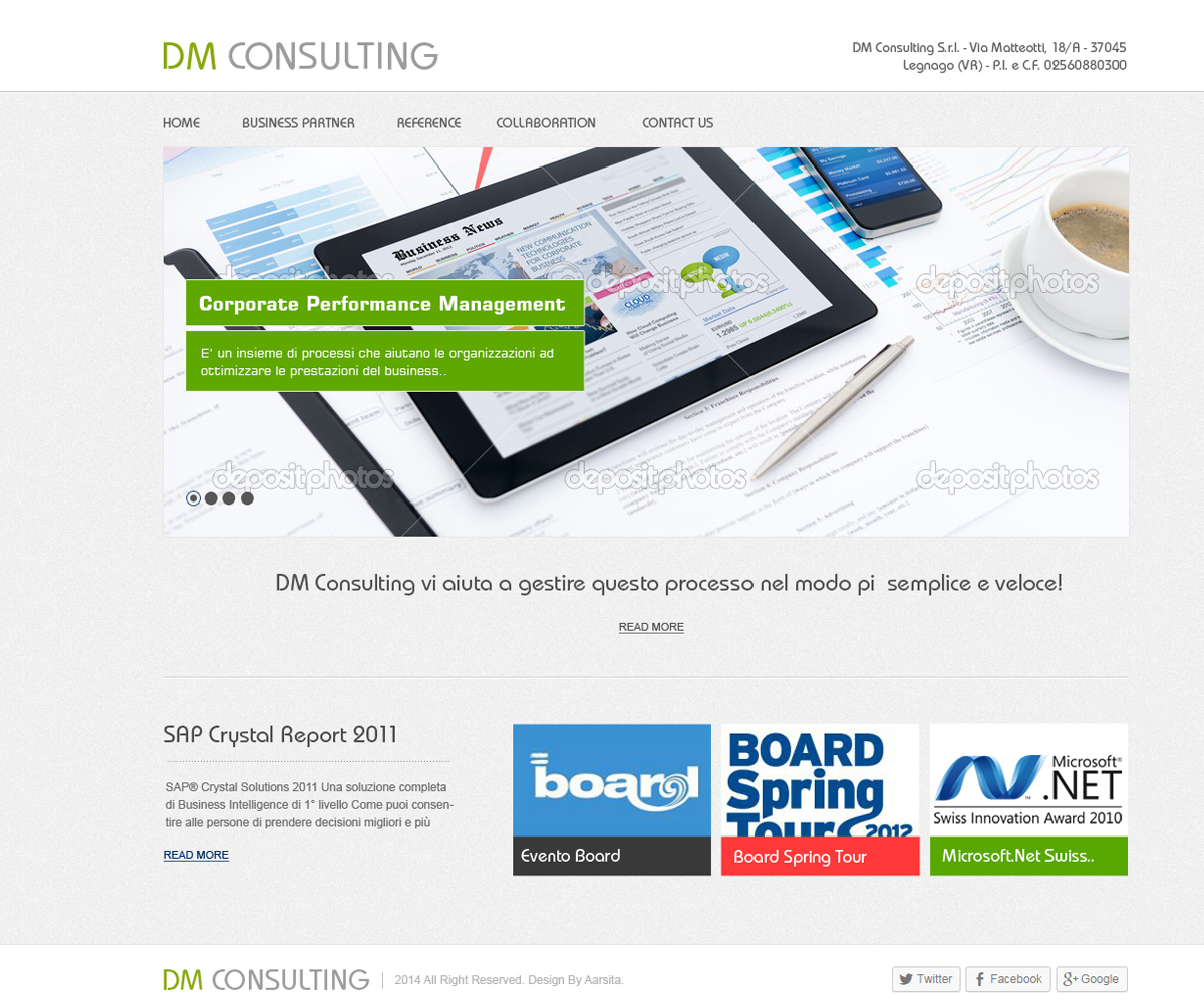 Diseño Wordpress por aarsita para DM Consulting S.r.l. | Diseño #4593548