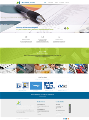 Diseño Wordpress por aarsita para DM Consulting S.r.l. | Diseño #4665459